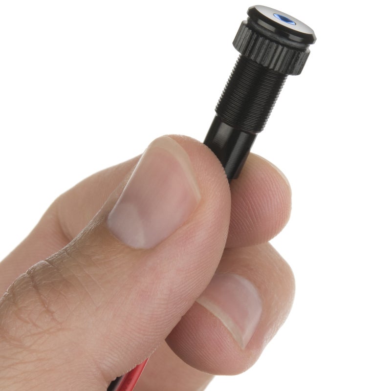 Oznium PLUG-N-PLAY Instrument Cluster LED Indicator Light Dash Bulbs. Aluminum Pilot Lights. Colored Acrylic Lens. Flush Panel Mount 5/16" 8mm 12V for Speedometer Odometer Tachometer (Black Bezel, Blue LED) - Image 3